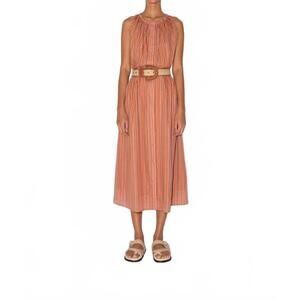 NEW MAGALI PASCAL mariana sleeveless dress in caramel stripe